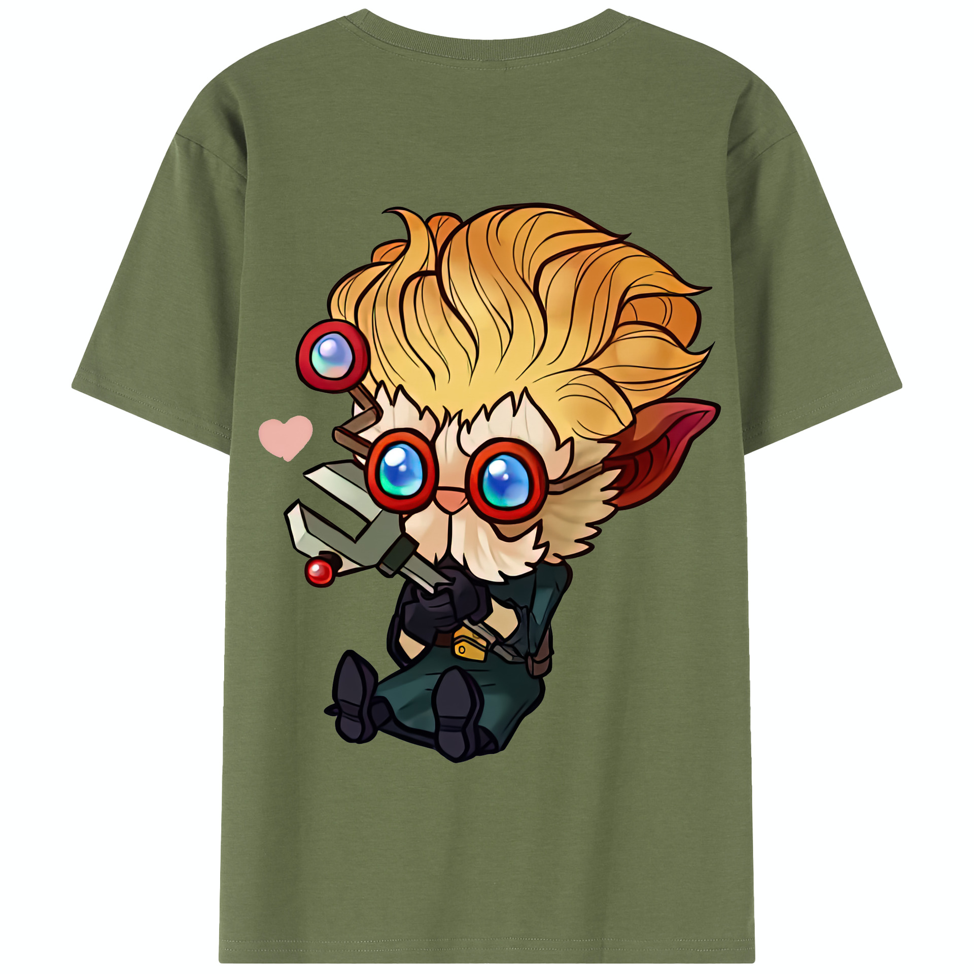 リーグ・オブ・レジェンド League of Legends LOL 綿100％半袖Tシャツ（背面プリント）